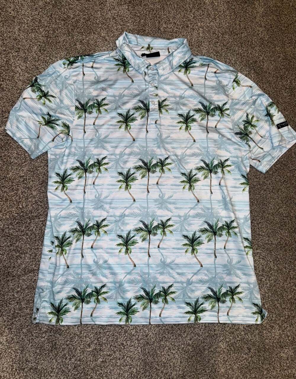 YATTA Golf Makani 'Olu 'Olu Performance Stretch Golf Polo Shirt